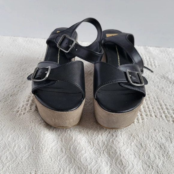 Dolce Vita Strapped Slip On Suede High Platform Sandal - Picture 4 of 8